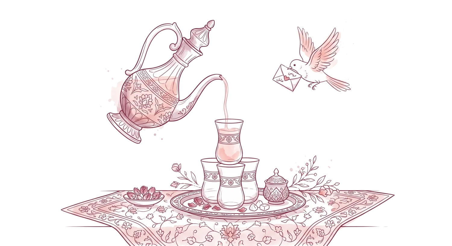 Persian Tea Setup